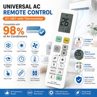 (With Thermometer) New Universal Air Conditioner A/C Remote Control for All Major Brands Works with 98% A/C Units