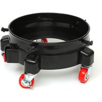 Rolling Bucket Dolly for Car Washing, Easy Push Drum Dolly with 5 Swivel Casters