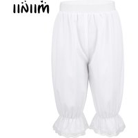 Girls Victorian Bloomers Pantaloons Costume Lightweight Octoberfest Loose Lace Trim Bloomers Shorts Steampunk Dance Costume