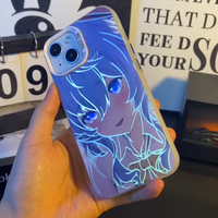 Game Genshin Impacts Ganyu Phone Case for iPhone 11 12 13 14 15 16 17 Pro Max Plus Air MINI Cute Cartoon Blue Hair Girl Cover