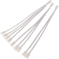 70 Degree 4 Pin 1 To 1/2/3/4 Motherboard CPU Fan Computer Case Fan Extension Adapter Cable PWM Female To 4 Pin Splitter Cable