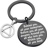 Sobriety Gift Keychain Addiction Recovery Gift AA Alcoholics Anonymous Warrior Recovery Gift New Beginnings Gift