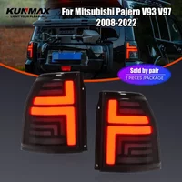 Pair Of LED Tail Lights For Mitsubishi Pajero V93 V97 2008-2022 DRL Reverse Brake Turning Signal Car Rear Tail Light Assembly