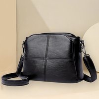 Daily Wear Soft PU Leather Crossbody Bag Fashion Simple Sling Purse, Versatile for Shopping, Travel & Errands