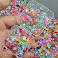 100Pcs Cartoon 3D Luminous Turtle DIY Night Glow Mini Resin Animals Dopamine Colored Miniature Figurines Fairy Garden Decoration