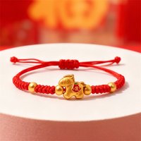 2026 Horse Year Red Lucky Braided Rope Bracelet For Women Chinese Style Horse Beaded Bracelets New Year Blessing Jewelry Gifts