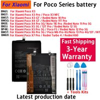 2026 Rok BN57 BP4K BN5E BM5T BM69 Bateria do Xiaomi Poco X3 X4 X5 X6 X7/ Redmi Note 10 11 11T 11E 12 12T 13 13T 14T GT Pro 5G