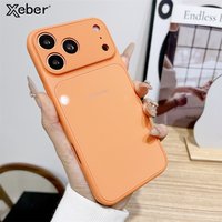 Genuine Glass Glossy Hard Shockproof Case for iPhone 17 16 15 14 13 12 11 Pro Max Plus Macaron Candy Color Cover for iPhone Air