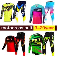 AliExpress NONE motocross gear set boy girl customize red black Off-road name number Enduro cross MX MTB Combo 3 4 5 6 7 8 9 10 year Green