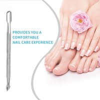 Double Head Cuticle Pusher Gel Nail Removal Tool Nail Dirt Cleaning Dead Skin Push Nail Pusher Manicure Tools Stainless Steel