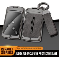 Zinc Alloy Car Key Cover Shell Fob For Renault Duster Captur Clio Logan Megane 1 2 3 Koleos Scenic For Renault GT line Key Case