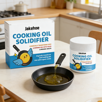 Cooking Oil Solidifier Kitchen Waste Oil Hardener Grease Disposal Powder Easy Cleanup Drain Protector 100g Safe Disposal