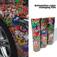 Graffiti Painting Film Car Body Films Skateboards Cartoon Sticker Waterproof Camouflage Decor Foil PVC for Bicycles Color Change