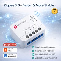 Tuya Zigbee Mini Smart Switch Extreme Zbmini Tiny Size DIY Relay Switches Breaker Module Works With Smart Life Alexa Google Home