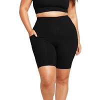 AliExpress MODX Summer Plus Size Shorts Women Sports High Waist Shorts Gym Workout Running Leggings with Pocket Sexy Hip Lift Cycling Shorts