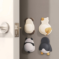 Cute Cartoon Soft Rubber Door Stopper Wall Protector Anti-Collision Pad Mute Bumper Sticker Buffer Cushion for Home Appliances