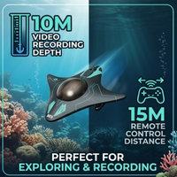 WiFi RC Submarine Mini Remote Control Underwater Boat with Camera Real Time Transmission for Smartphone App Control Kids Toy