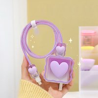 3D Bow Tie US 18W 20W Charger Cable For iPhone 16 11 15 14 12 13 Pro Max Plus 18W 20W New Data Line Protective Sleever Protect