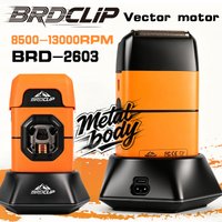 BRDCLIP Professional Hair Clipper Electric Shaver 2603 Metal Body 8500-13000RPM Charging Base Floating Blade 2000mAh Household