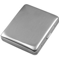 Metal Cigarette Case Box Stainless Steel Cigarette Box Cigarette Storage Box Case Cover Hold 20 Cigarettes Box Case Holder Gift