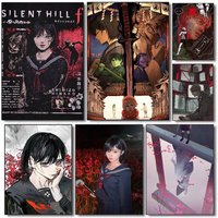 XL Popular Terror in the Heart Silent Hill Gaming Poster HD art sticky wall home living room bedroom bar aesthetic decoration