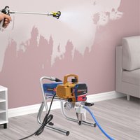 Airless Paint Sprayer,1500W Pure Copper Motor,2.2L/min Flow,9.84in Width,Includes 8m High-Pressure Hose for DIY,Professional use