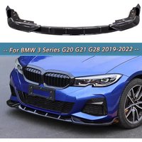 Przedni zderzak w stylu karbonowym Spoiler Splitter Dyfuzor Osłona Canards tuning Do BMW serii 3 G20 G21 G28 2019-2022 M Pack