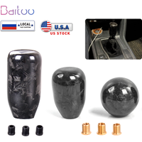Universal Carbon Forged Fiber Car Gear Shift Knob Manual Transmission Automatic Gear Shifter Lever Handball For Man Gift SFN091