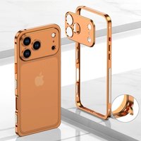 For iPhone 17 Air Metal Frame Shockproof Cover Bumper For iPhone 16Plus 17ProMax Detachable Metal Camera Protect Ultra-Thin Case