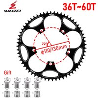 WUZEI Road Bike Narrow Wide Sprockets 110 BCD 36T 38T 40T 42T 44T 46T Chainwheel 130BCD Road Folding Bicycle Crankset Chainring
