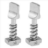 Stainless Steel Surfboard Fin Screws Fin Lock Quick Snap Fin Screw Kit Standard Tail Box Replacement Parts Surfboard Accessories