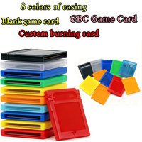 GBC Game Card No Content Blank Game Card Custom Burning Game Content No Manual No Battery Multicolored Shell