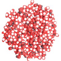 100pcs/Bag Wooden Ladybird Ladybug Sticker Children Kids Painted Adhesive Back DIY Craft Home Party Holiday Decoration E