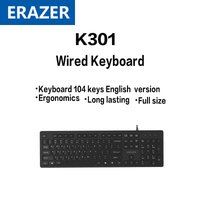 ERAZER K301 Wired business office keyboard full-size keyboard plug-and-play desktop computer