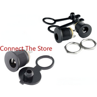 10PCS DC Power Supply Female DC5521 DC022 With Waterproof Cap DC5.5 * 2.1 Adapter