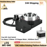 Hollow Rotating Platform Nema17 Nema23 42/57 Stepper 40/60 Servo Motor Reducer Rotary Actuator Rotary Positioner Indexing Plate