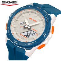 Reloj Digital SKMEI 2583 Nuevo con Esfera Grande para Hombre, Cronómetro, Luz LED, Reloj Electrónico con 5 Alarmas, Reloj Deportivo