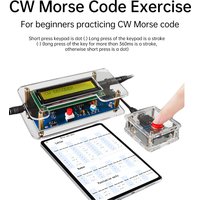 DC9V CW Morse Code Decoder Bulk Circuit Board Welding Practice DIY Electronic Manufacturing Kit US Plug