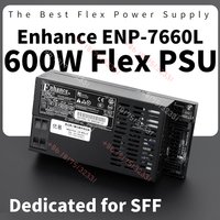 Enhance ENP-7660L FLEX ATX PSU 600W NAS/ITX/SFF Fully Modular Server Power Supply (Black), Quiet Fan, 24/7