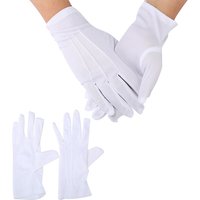 1Pair White Formal Gloves Tuxedo Honor Guard Parade Inspection Collection Serve