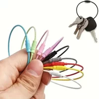 10pcs Colorful Stainless Steel Wire Luggage Tag Clip Durable And Easy To Install Perfect For Travel And Everyday Use