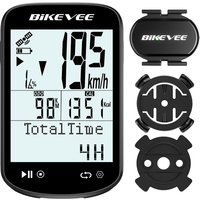 2.6-inch Large Screen Bluetooth/ANT+ Wireless GPS Bike Cycling Computer with Speed Cadence Sensor Bicycle Speedometer Odometer