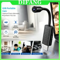 HD Mini USB WiFi Camera 100° Wide Angle Flexible Bendable Wireless IP Camera Remote View Motion Detection Loop Recording f