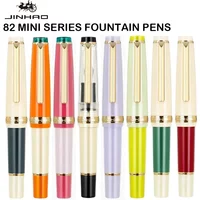 Jinhao 82 Mini Fountain Pen Acrylic Cute Pocket Pens for Students Calligraphy EF F Nibs Writing Ink Pens Office School Supplies