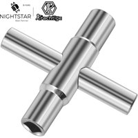 4in 1 Universal Faucet Wrench for Bathroom Electric Meter Cabinets Radiator Bleeding 6.5mm 7mm 8mm 9mm Square Key Socket Spanner