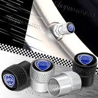 4Pcs/Set Emblem Metal Car Wheel Tire Valve Caps Stem Case Covers Accessories For Lancia Logo Ypsilon Kappa Delta 3 Musa Voyage