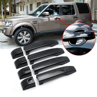 8pcs Gloss Black Door Handle Covers Trim For Land Rover Range L322 2002 2003 2004 2005 2006 2007 2008 2009 2010 2011 2012