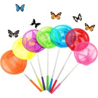 Retractable Insect Butterfly Dragonfly Net Outdoor Portable Fishing Net Foldable Mini Bucket Children Fun Game Fishing Toys