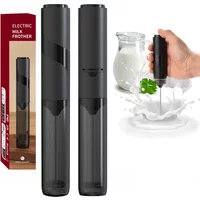 Portable Battery Stirrer Milk Frother Handheld Foam Maker for Lattes Whisk Drink Mixer Coffee Electric Egg Beater Kitchen Tool