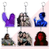 Popular TV Show Keychains for Accessories Bag Key Chain Ring Sydney Sweeney Alexa Demie Zendaya Fans Gifts Friends Keyrings
